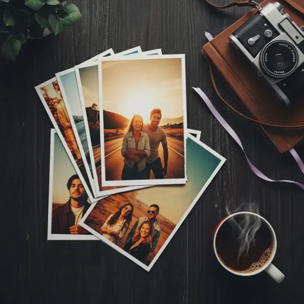 Retro photo prints with white border on 300 GSM waterproof paper - Memoriffy India
