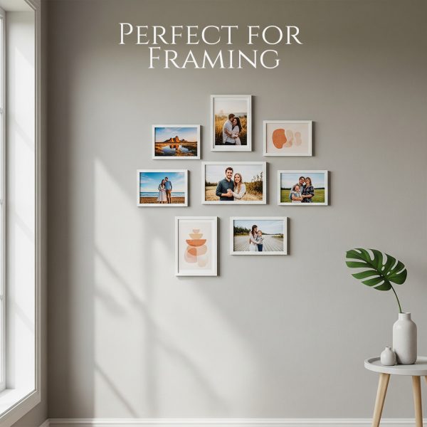 Custom borderless photo print being framed - personalised edge-to-edge print by Memoriffy
