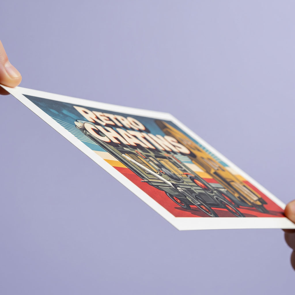 Retro Timeless Prints | White Border Photos|  with Text & Emoji