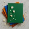 Aesthetic photo album with 36 sleeve pockets open showing printed photos - Memoriffy India