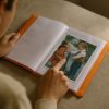 Photo album open showing photo arrangement - Memoriffy 36-slot aesthetic album India