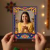 Diwali Memoroid Design 4 - custom Diwali polaroid photo print with decorative festive frame