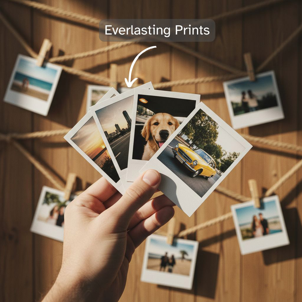 Aesthetic Polaroid Photos - classic white border polaroid prints
