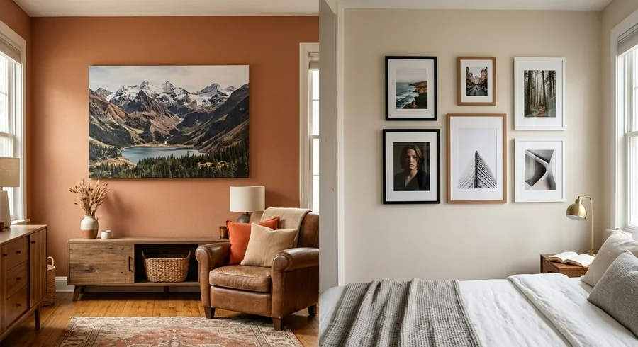 canvas prints vs photo prints wall display comparison india