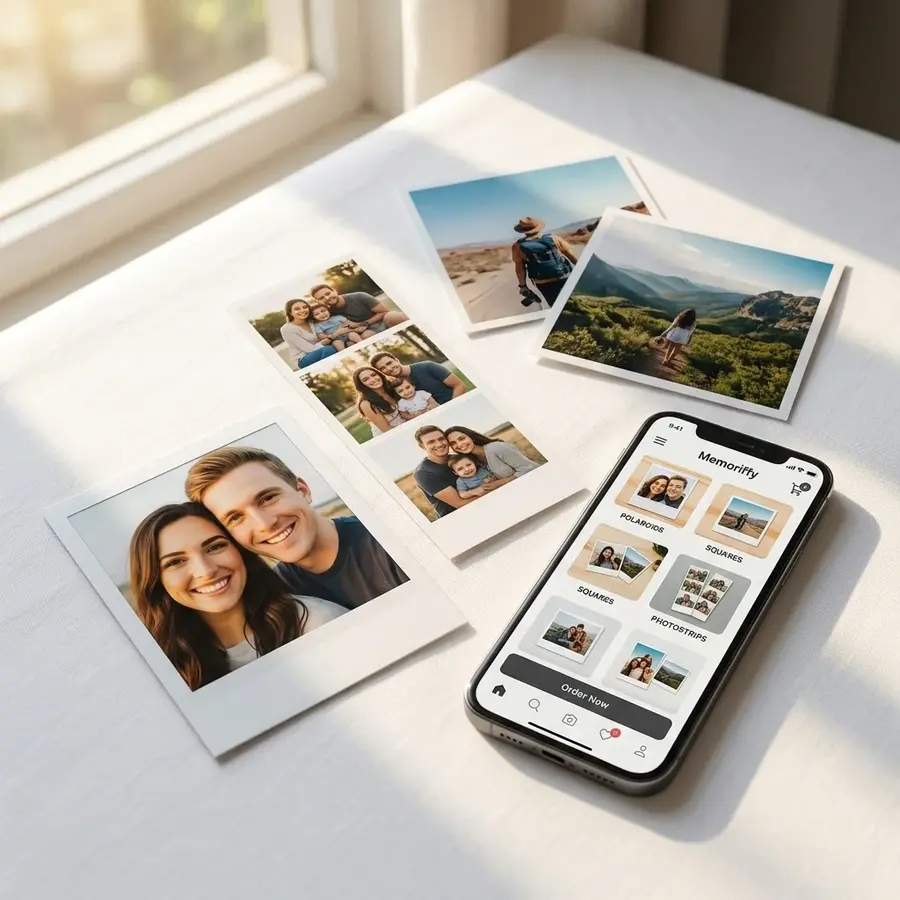 online photo printing quality india formats polaroid square strips comparison