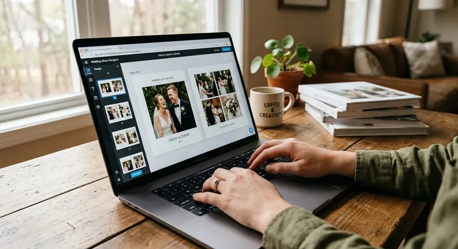 ordering photo book online india design editor laptop
