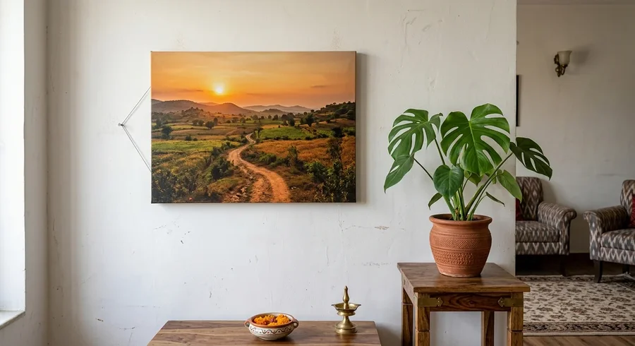 canvas print hanging india home interior care humidity